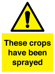 These crops have been sprayed